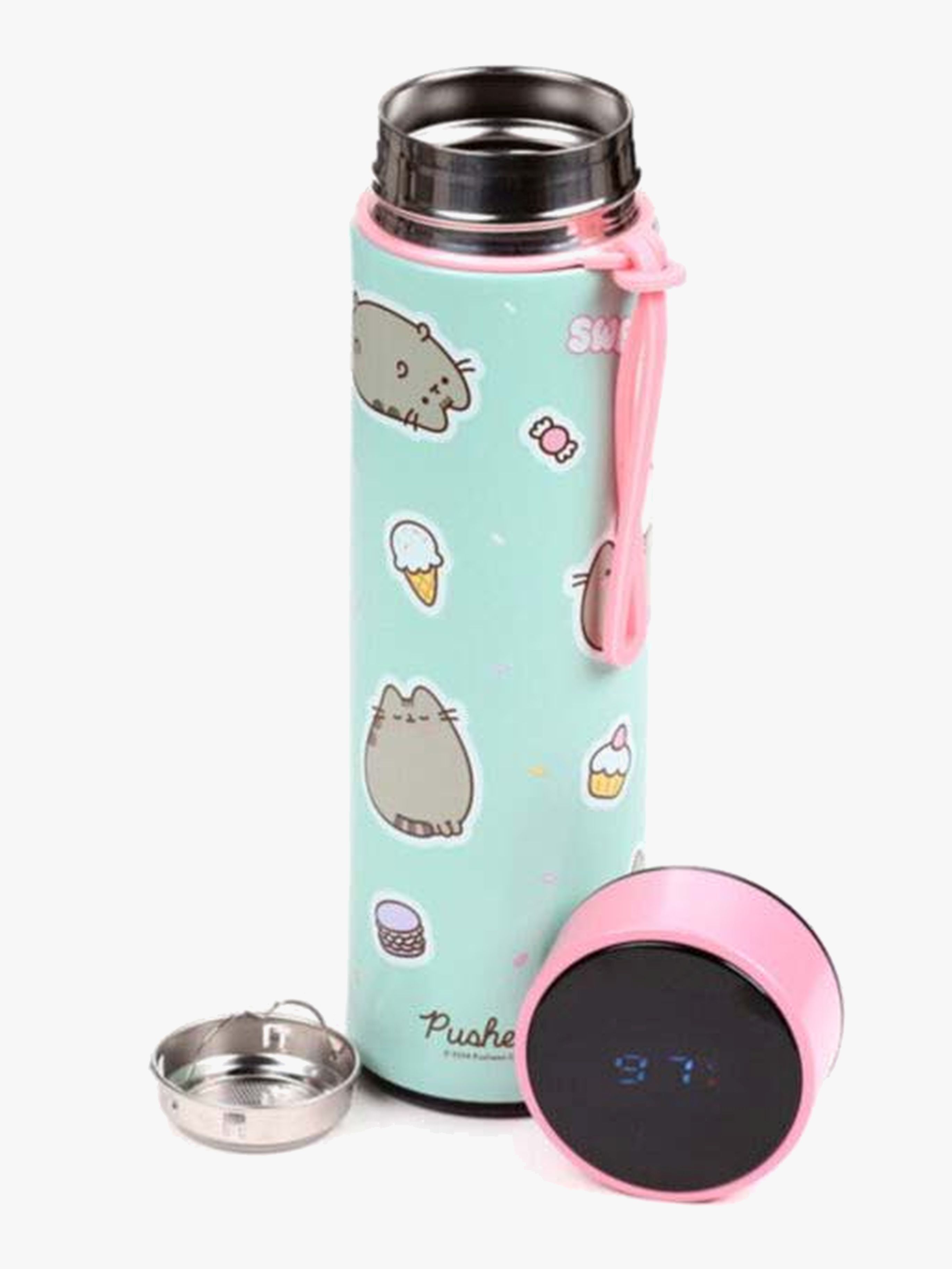 Pusheen The Cat Warm & Kalt Digitale Thermometerflasche 450 ml, Sweets