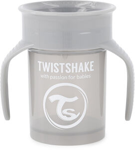 Twistshake 360 Trinklernbecher, Pastel Grey