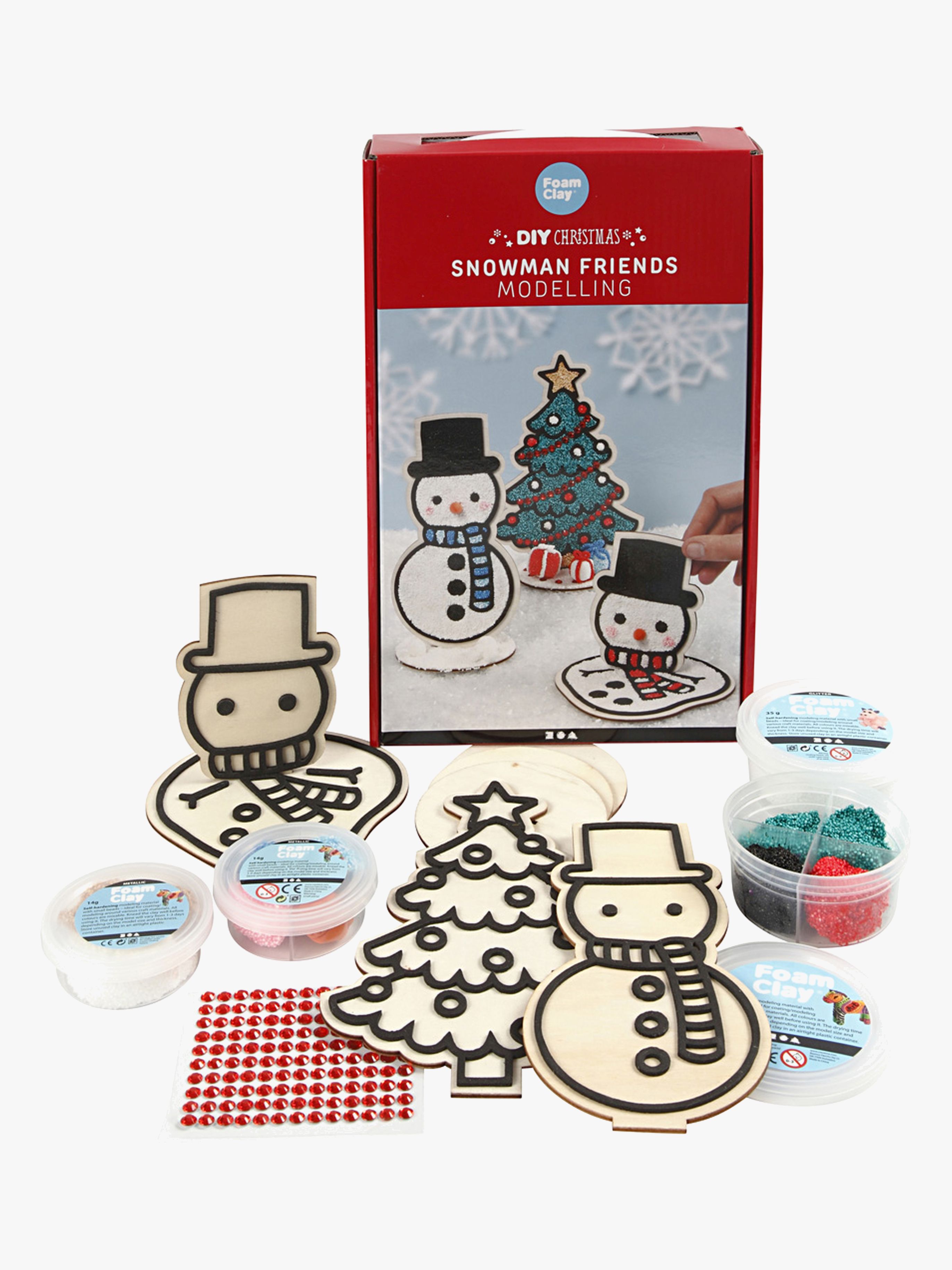 Creativ Company Bastelset Schneemann und Weihnachtsbaum