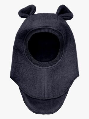 Huttelihut Schlupfmütze Merinowolle mit Ohren, Dark Navy