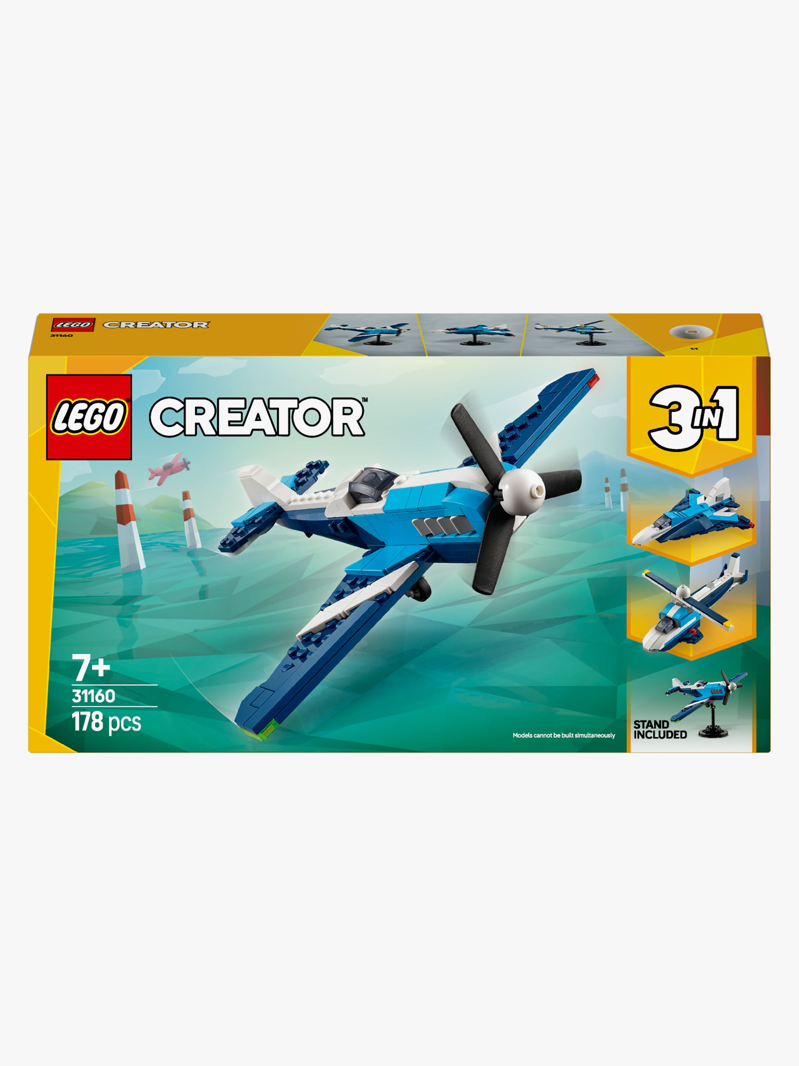 Creator 31160 Flieger: Rennflugzeug