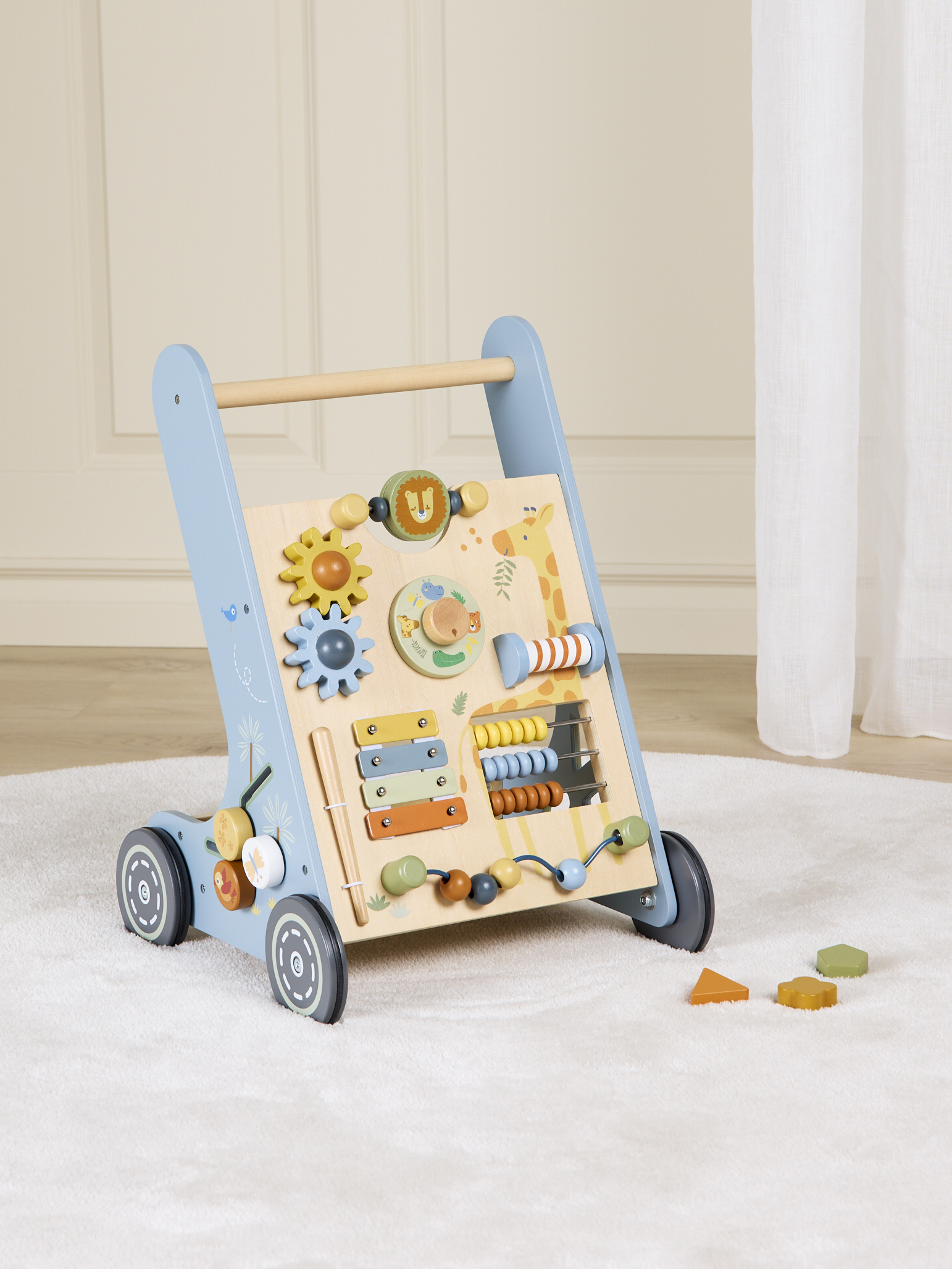 Lauflernwagen Safari, Blau, Babyspielzeug