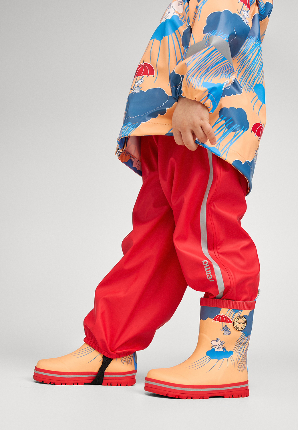 Reima Moomin Magisk Gummistiefel, Apricot, 28, Kindergummistiefel, Kinderstiefel, Gummistiefel kinder, Kids