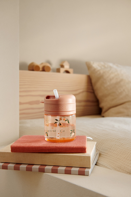 LIEWOOD Pavia Tritan Trinkhalmbecher 280 ml, Peach/Sea Shell