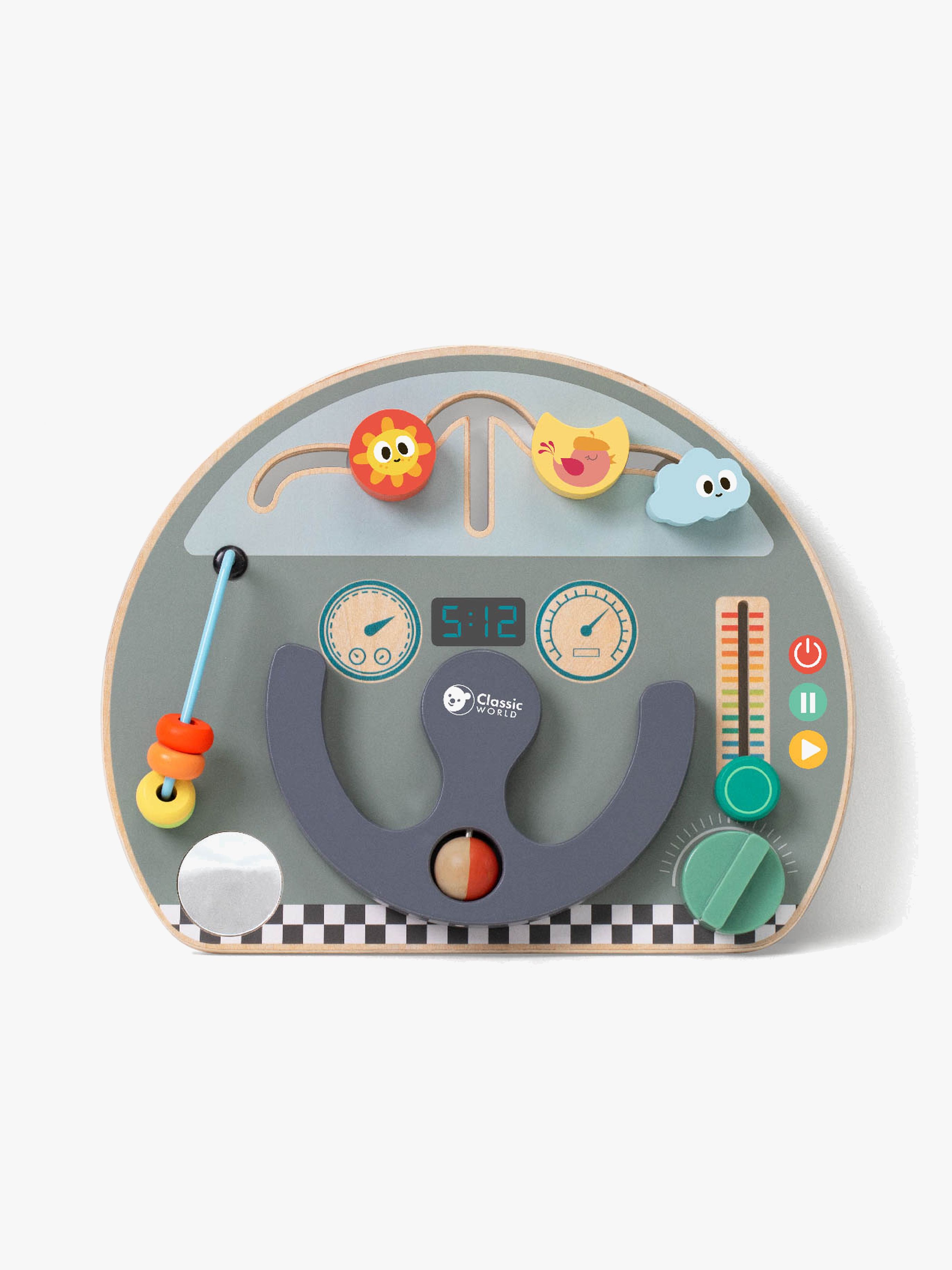 ClassicWorld Aktivitätsspielzeug Reise-Thema Busy Board, Babyspielzeug