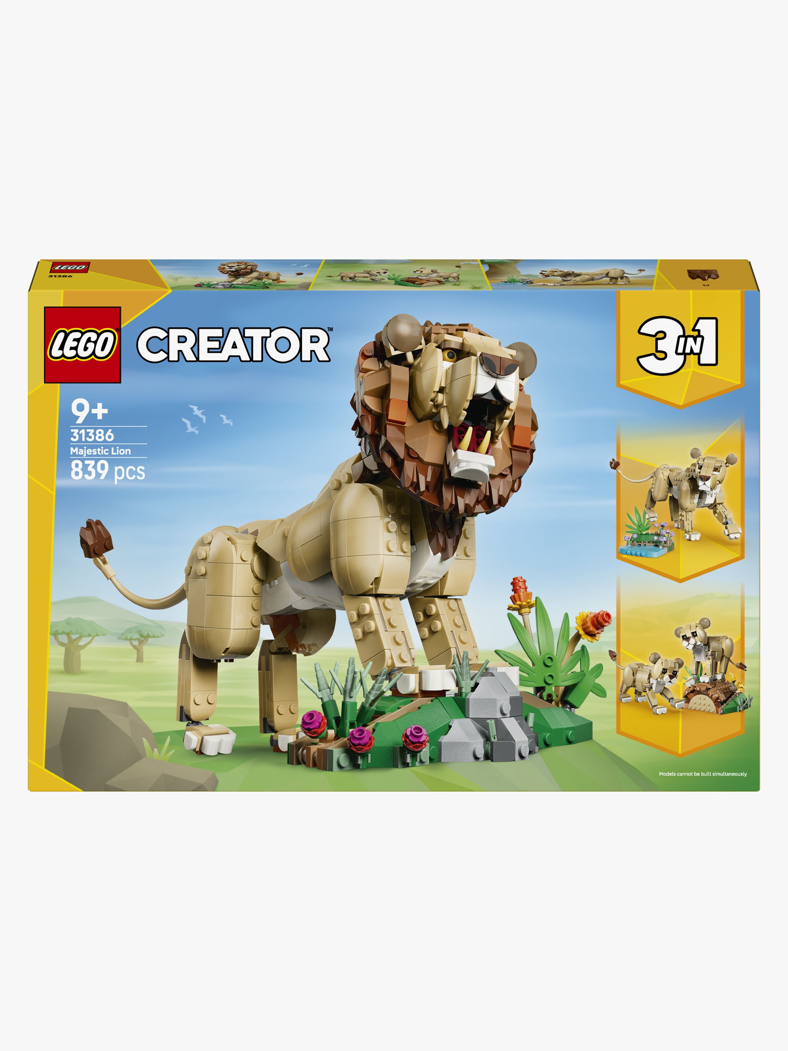 Creator 31386 Wilde Tiere: Majestätischer Löwe