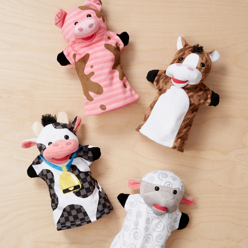 Melissa & Doug Handpuppen Bauernhoftiere 4er-Pack