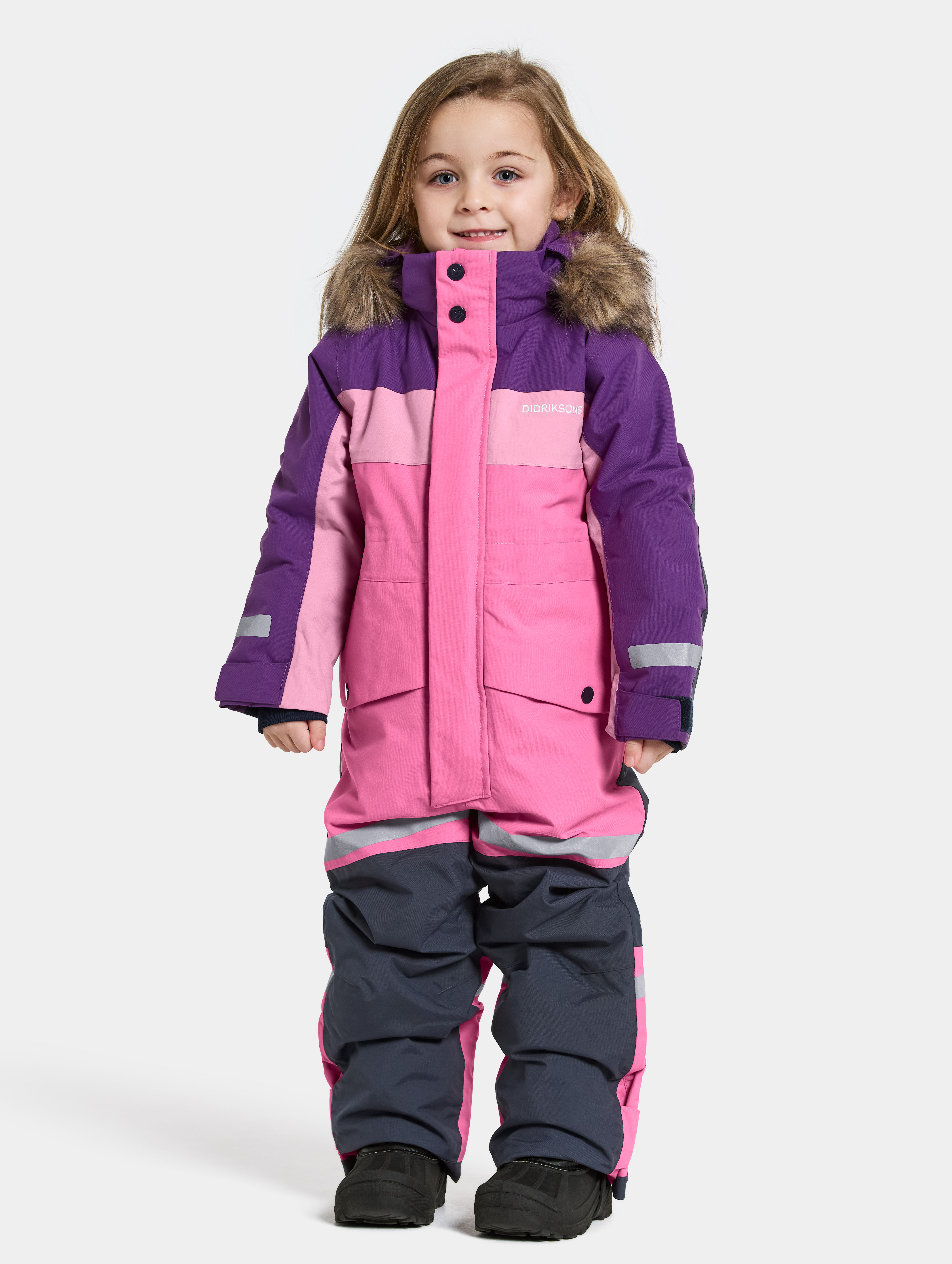 Didriksons Bjärven Overall, Sweet Pink, 110