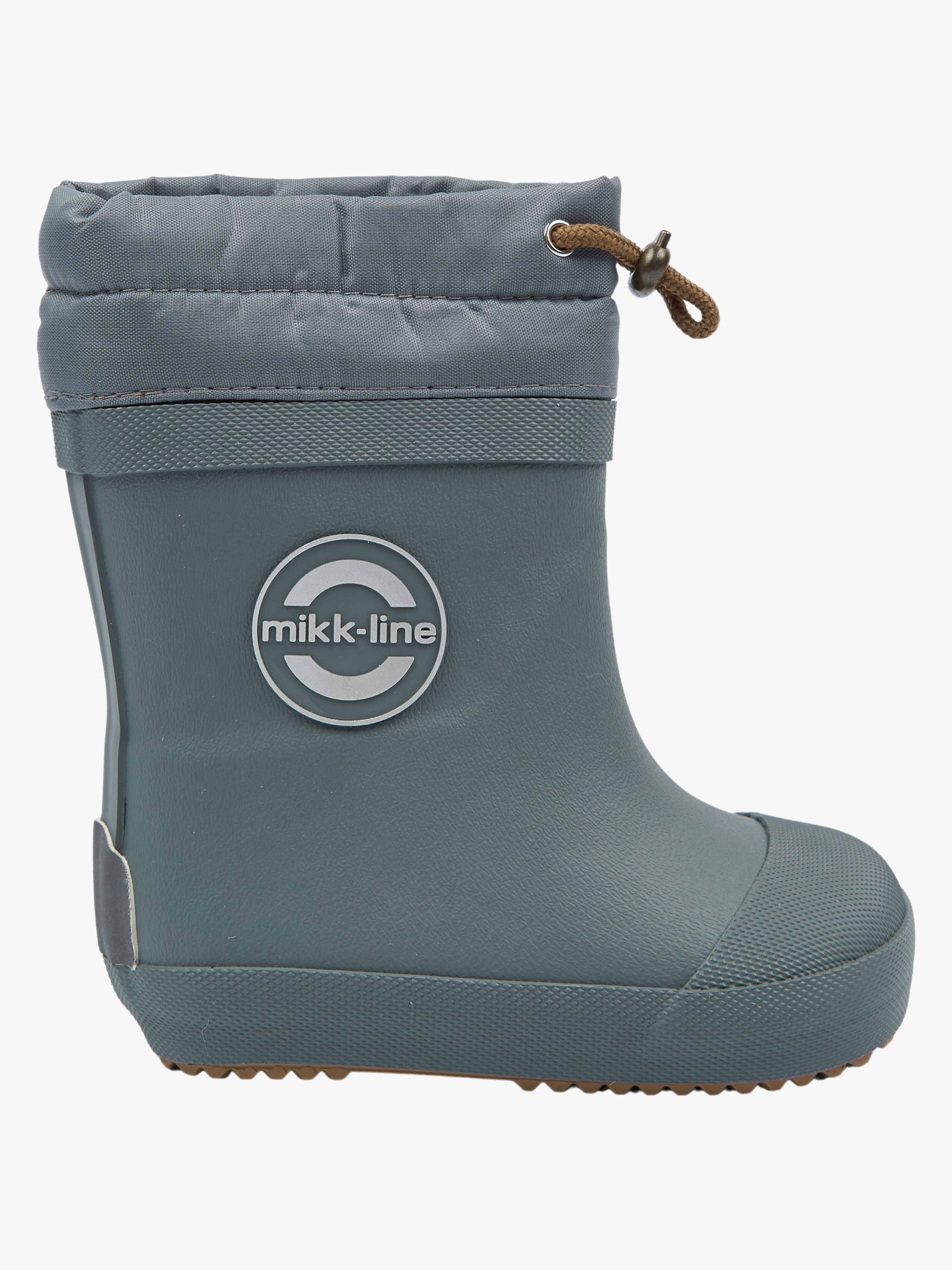 Mikk-Line Barefoot Gefütterte Gummistiefel, Sedona Sage, 25, Kindergummistiefel, Kinderstiefel, Gummistiefel kinder, Kids