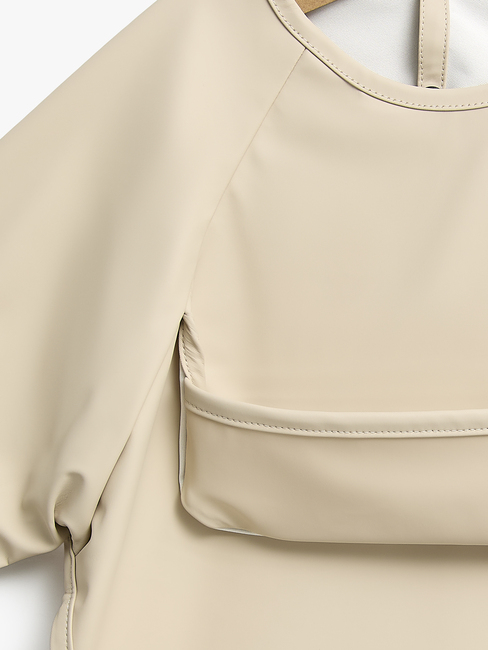 Beemoo CARE Bib Langärmliges Lätzchen, Beige