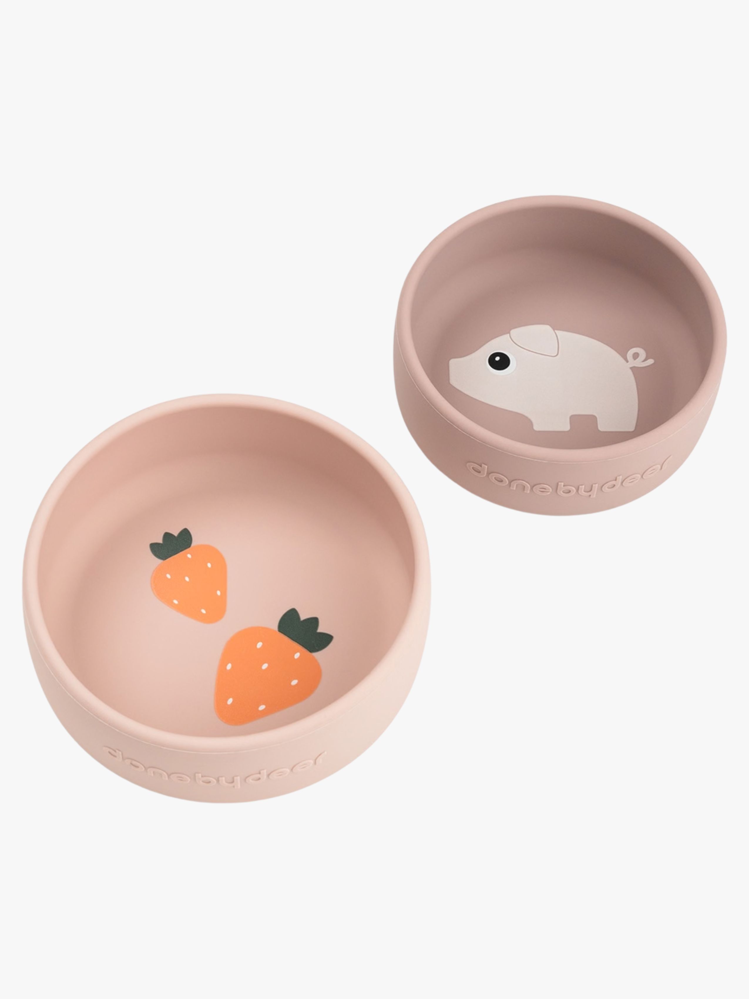 Pigee Silikon Schüssel 2er-Pack, Powder