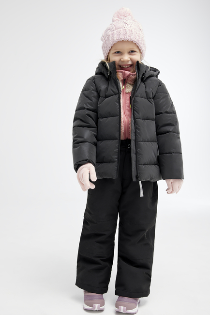 Nordbjørn Star Reflektierende Winterjacke, Schwarz