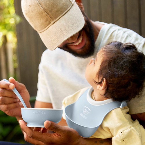 BabyBjörn Geschirr-Set 3-teilig, Blassblau