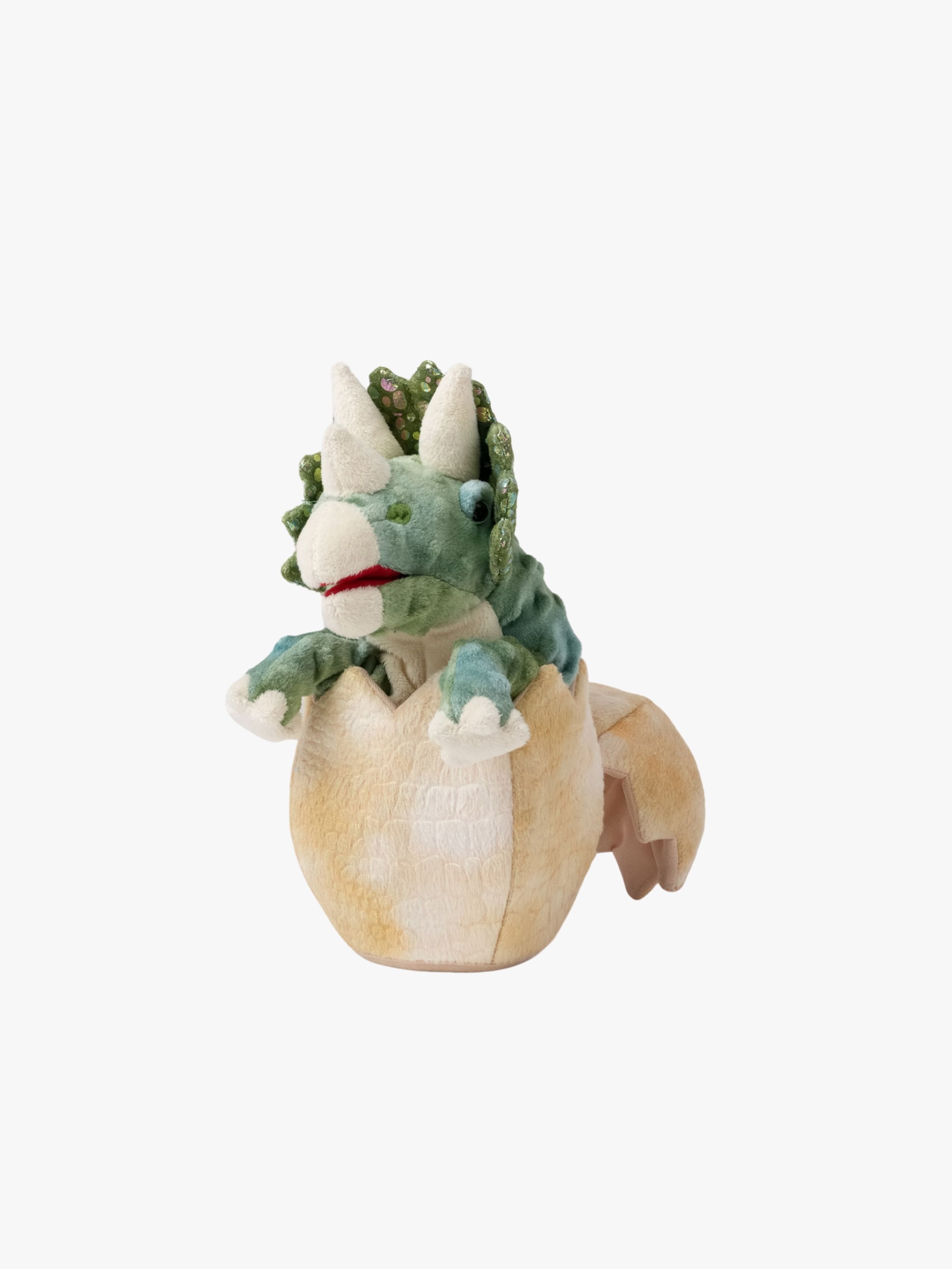 Handpuppe Triceratops Im Ei