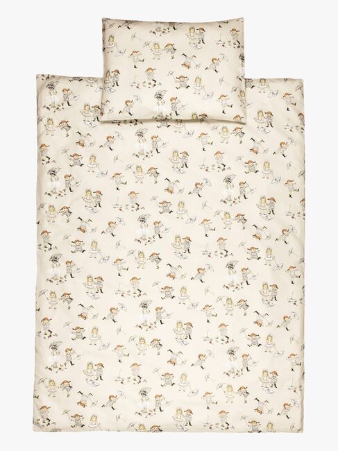 Pippi Langstrumpf Bettwäsche Babybett 100x130 cm