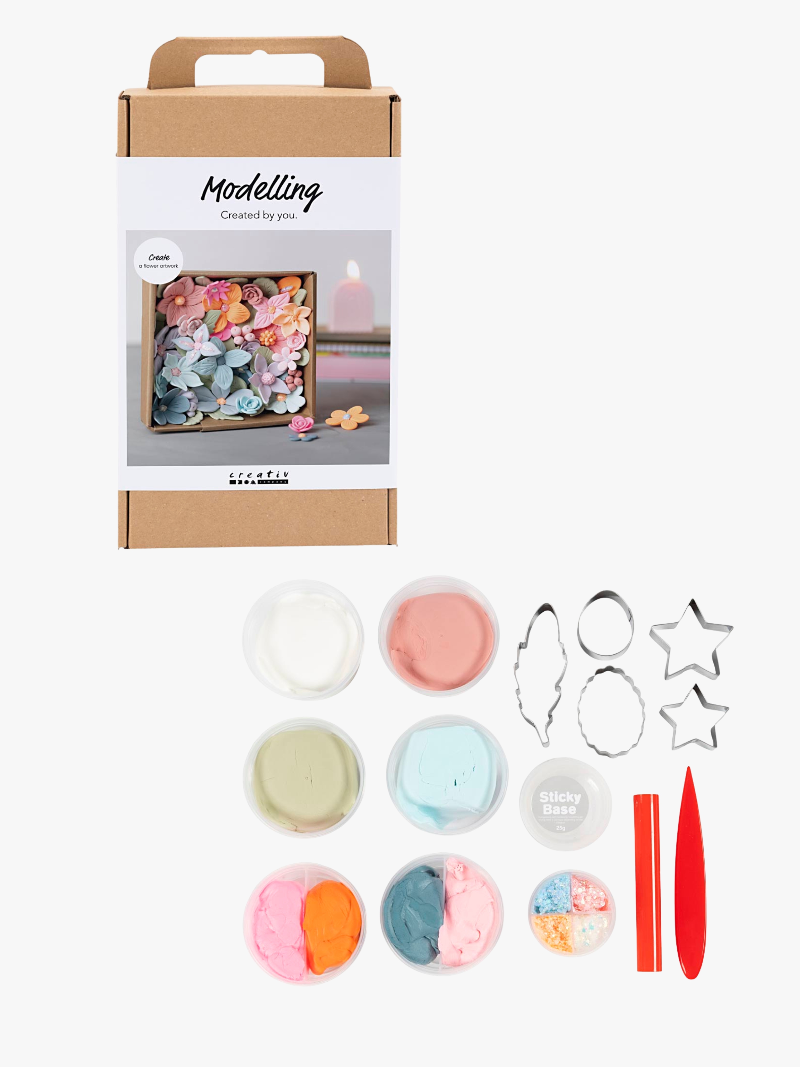 Kreativset DIY Modelliermasse Blumen