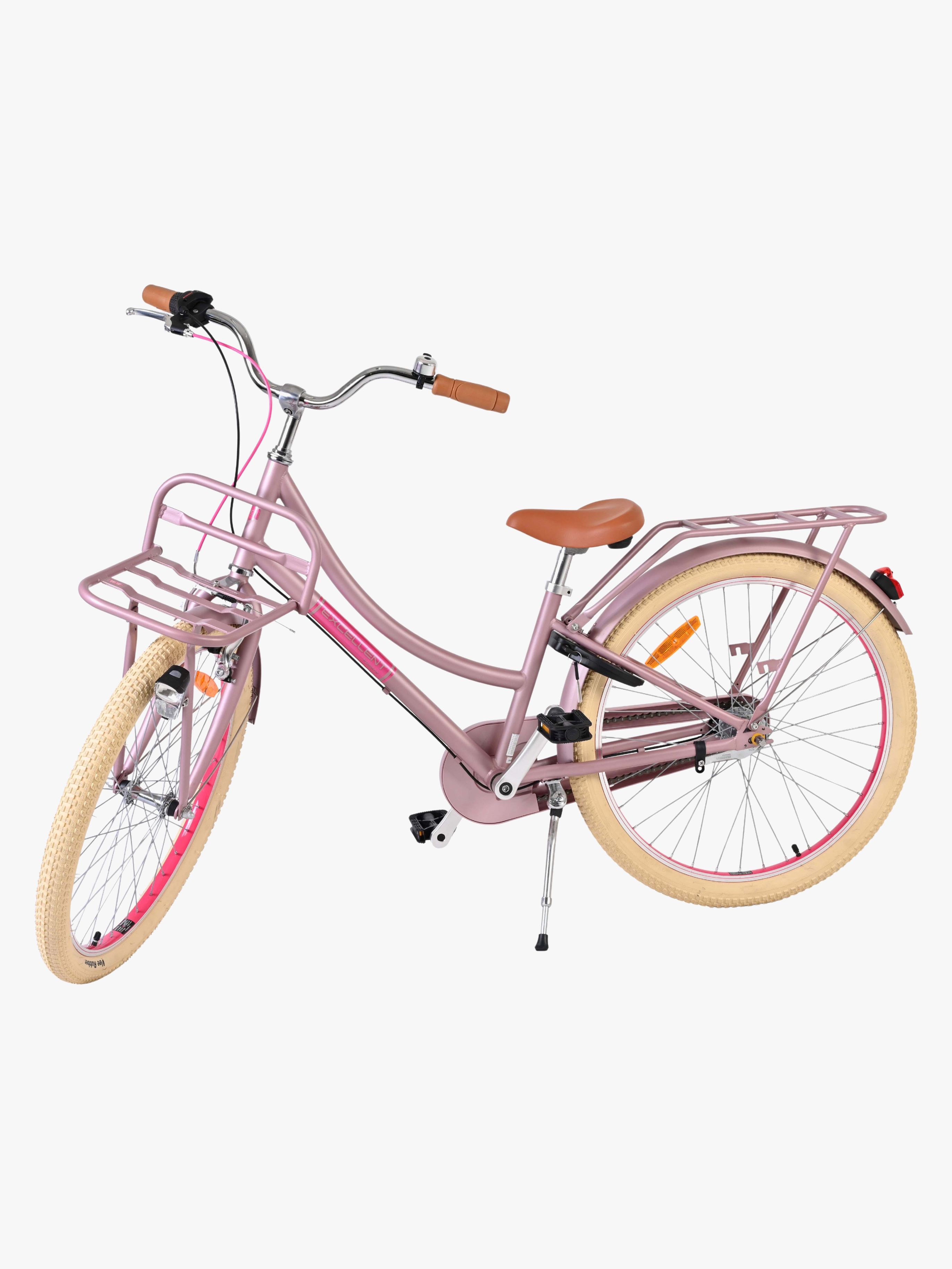 Volare Excellent Kinderfahrrad Nexus 24 Zoll, Mattrosa