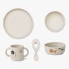 Liewood Vivi Gemustertes Geschirr-Set Silikon, Safari Sandy Mix