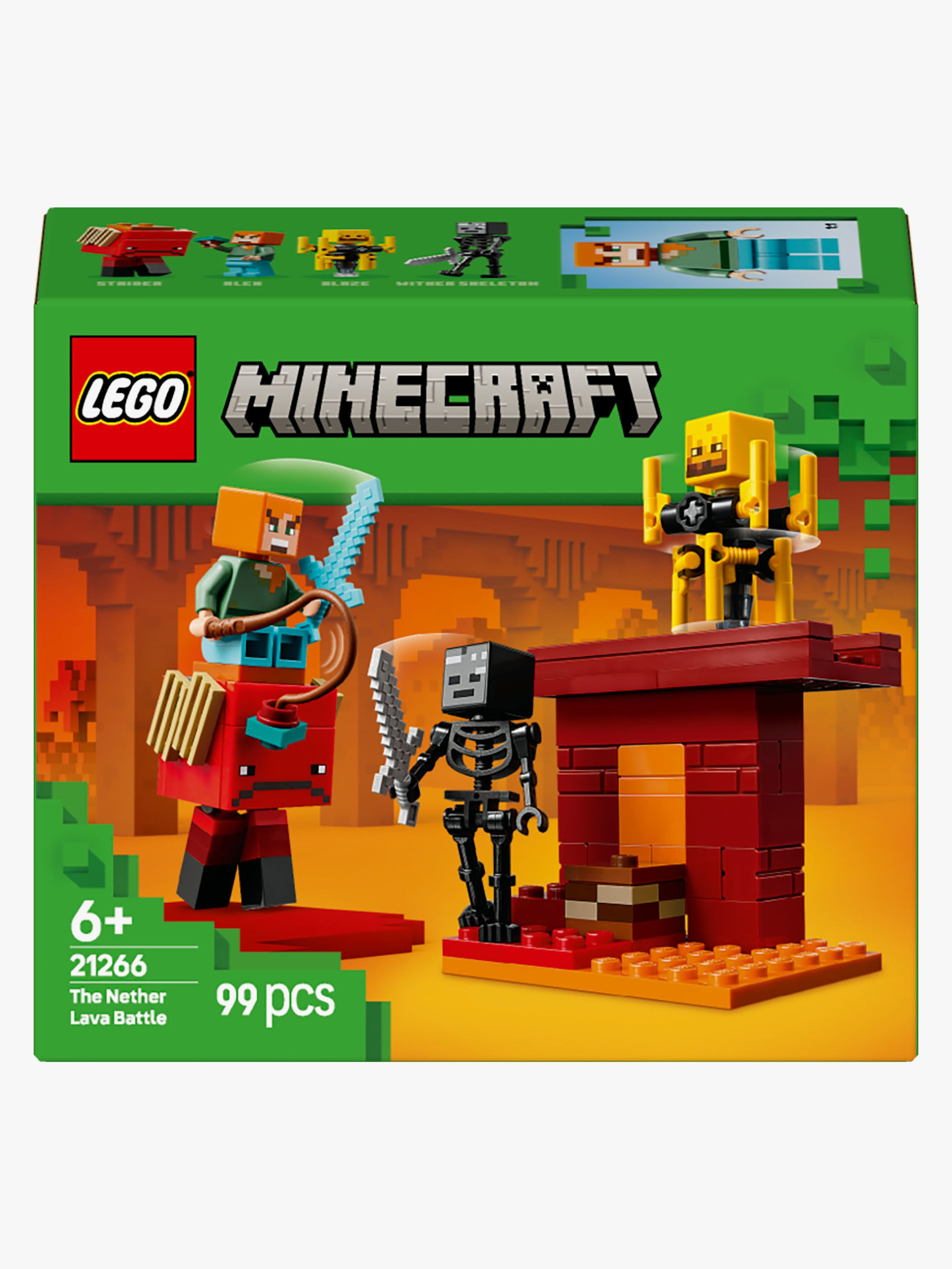 LEGO Minecraft 21266 Das Lava-Duell im Nether