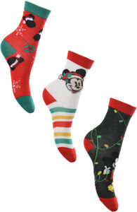 Disney Micky Maus Socken 3er-Pack, Grün