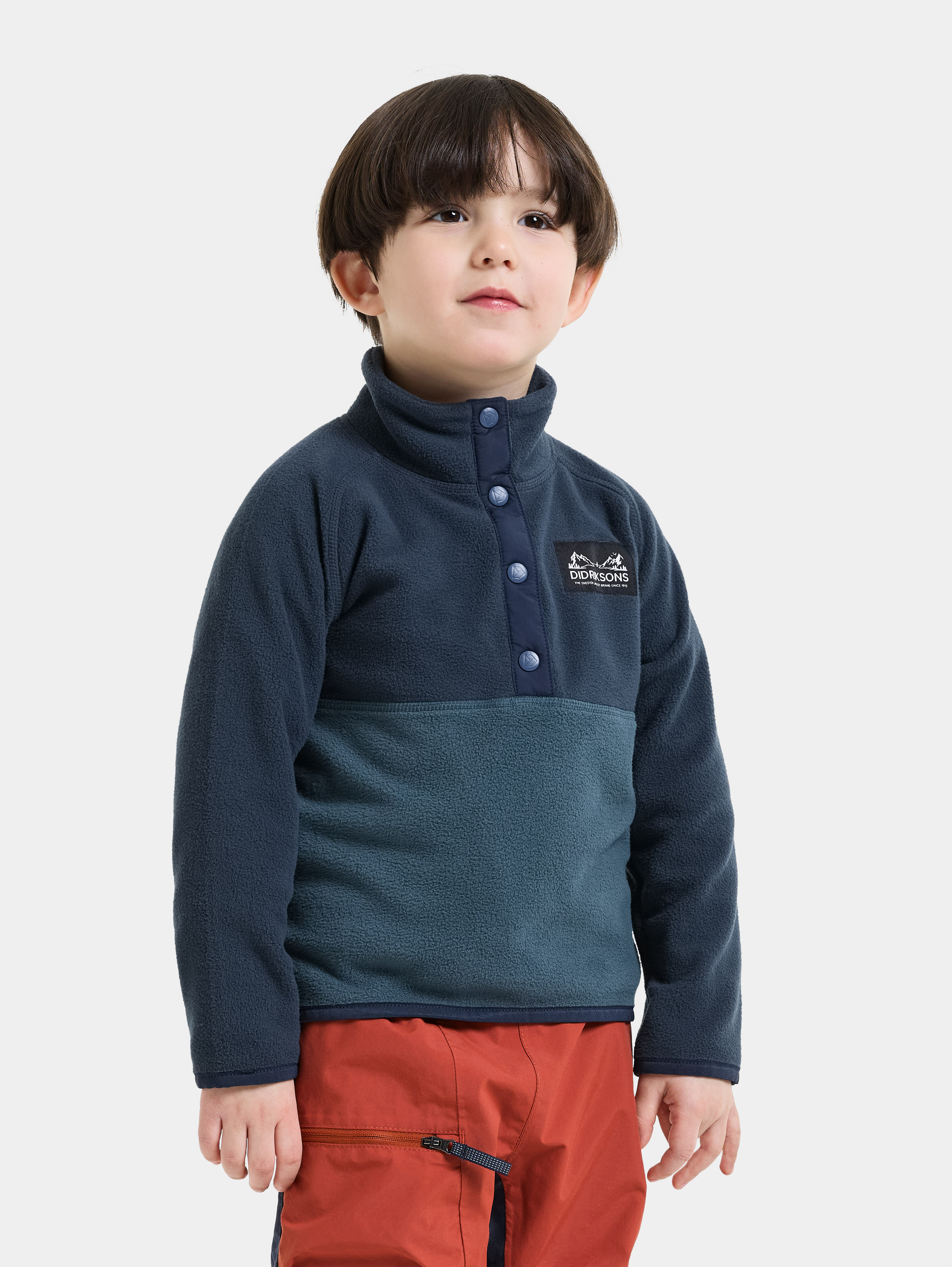 Didriksons Monte Fleece-Pullover, Mountain Blue, 120