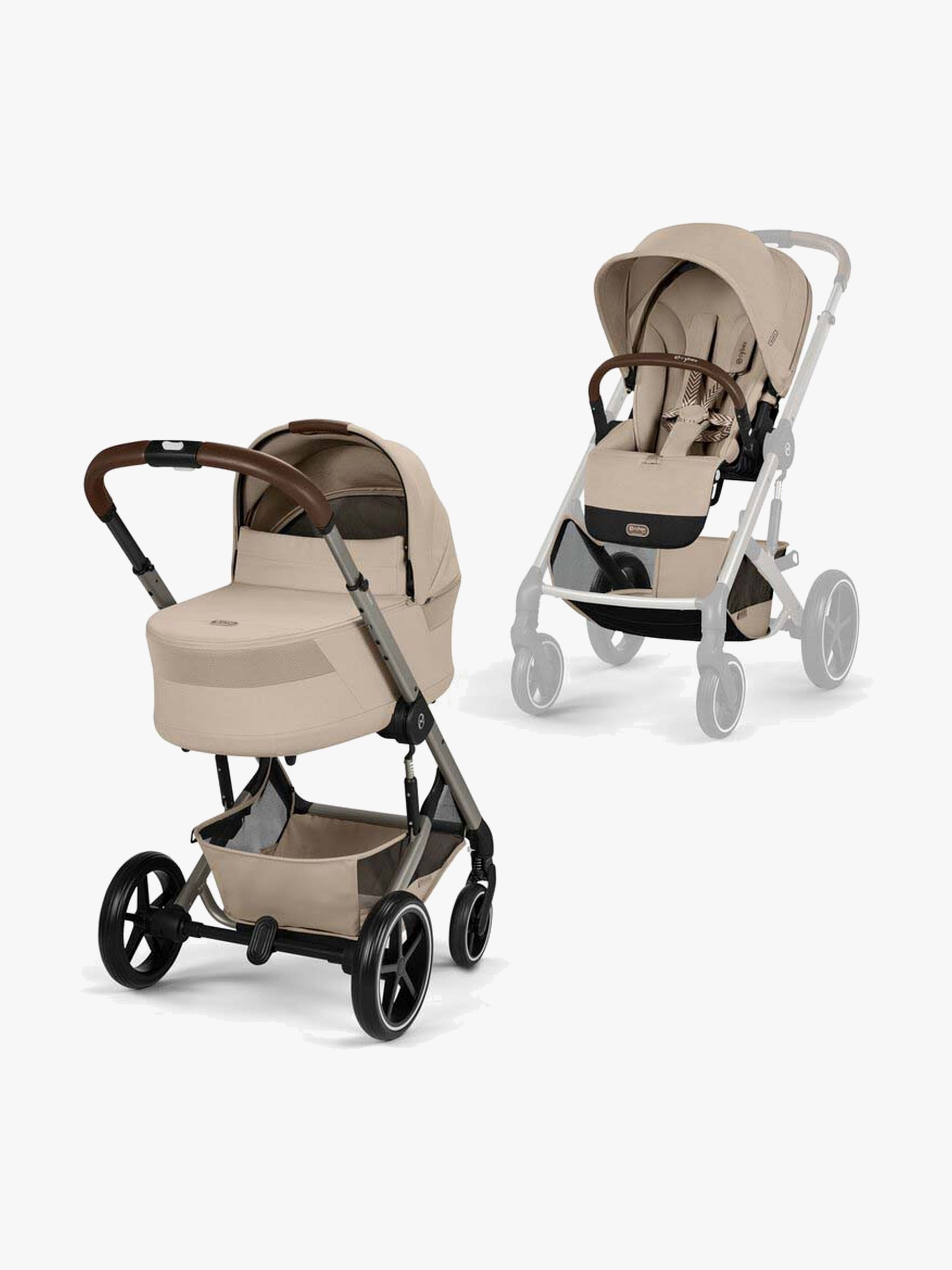 Cybex BALIOS S Lux Kombikinderwagen, Almond Beige