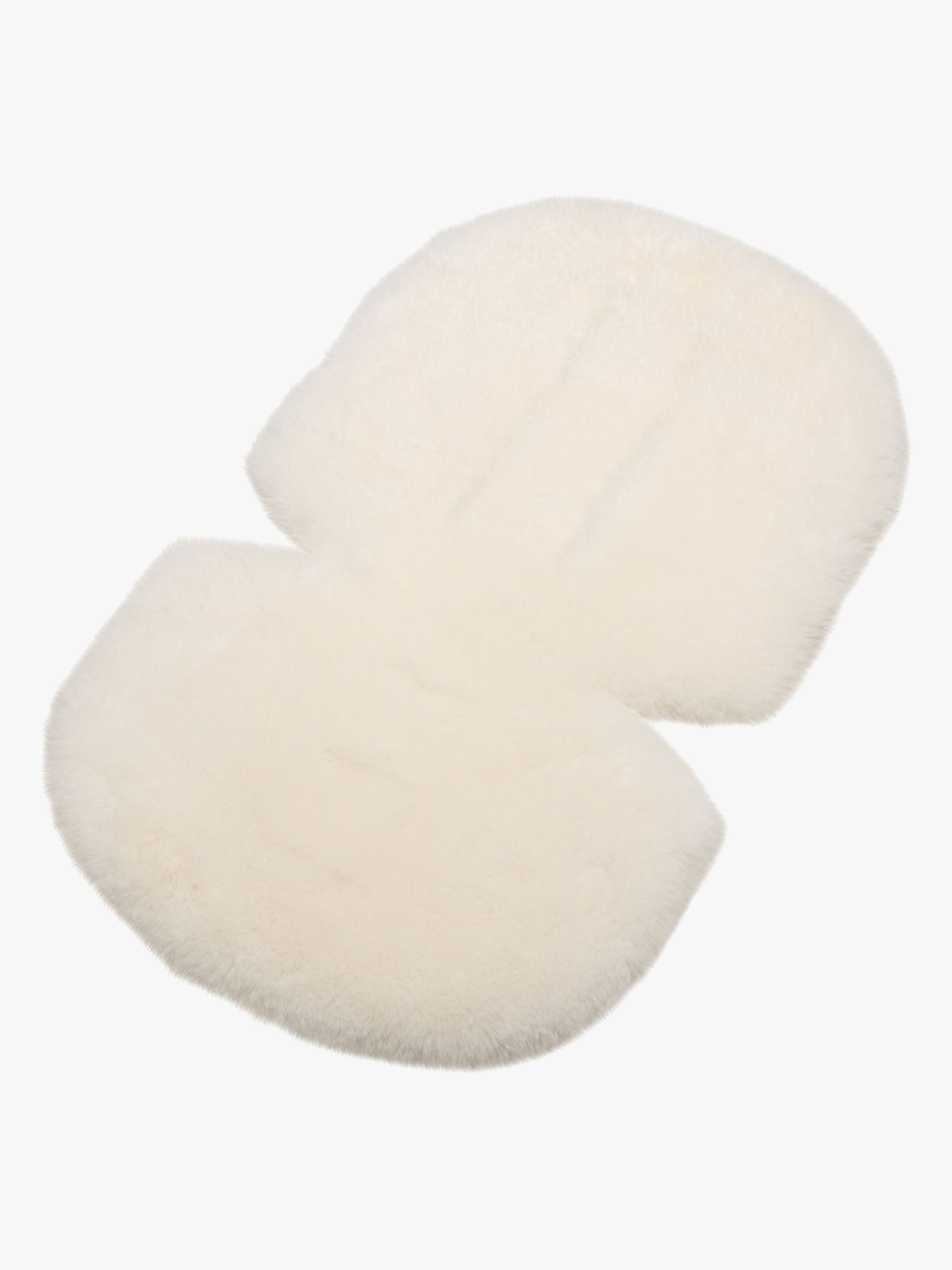 Lammfell Bubble Sitzpolster, White