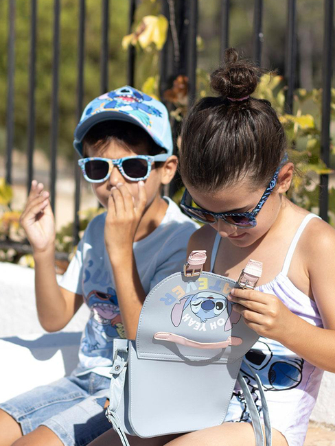 Disney Stitch Satchel Schultertasche, Hellblau