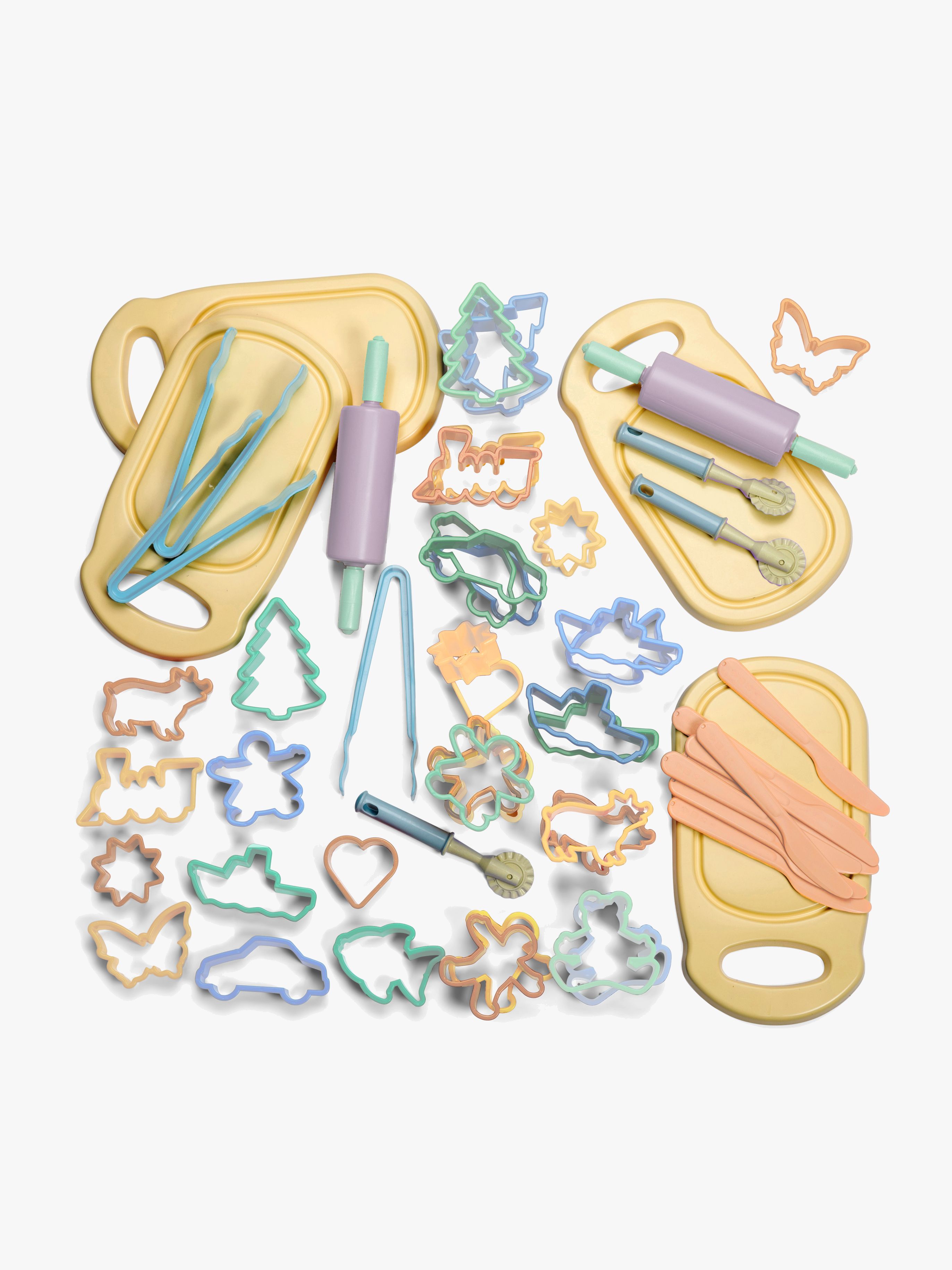 Dantoy Pastel Knete-Set Kindergarten-Set 56 Teile