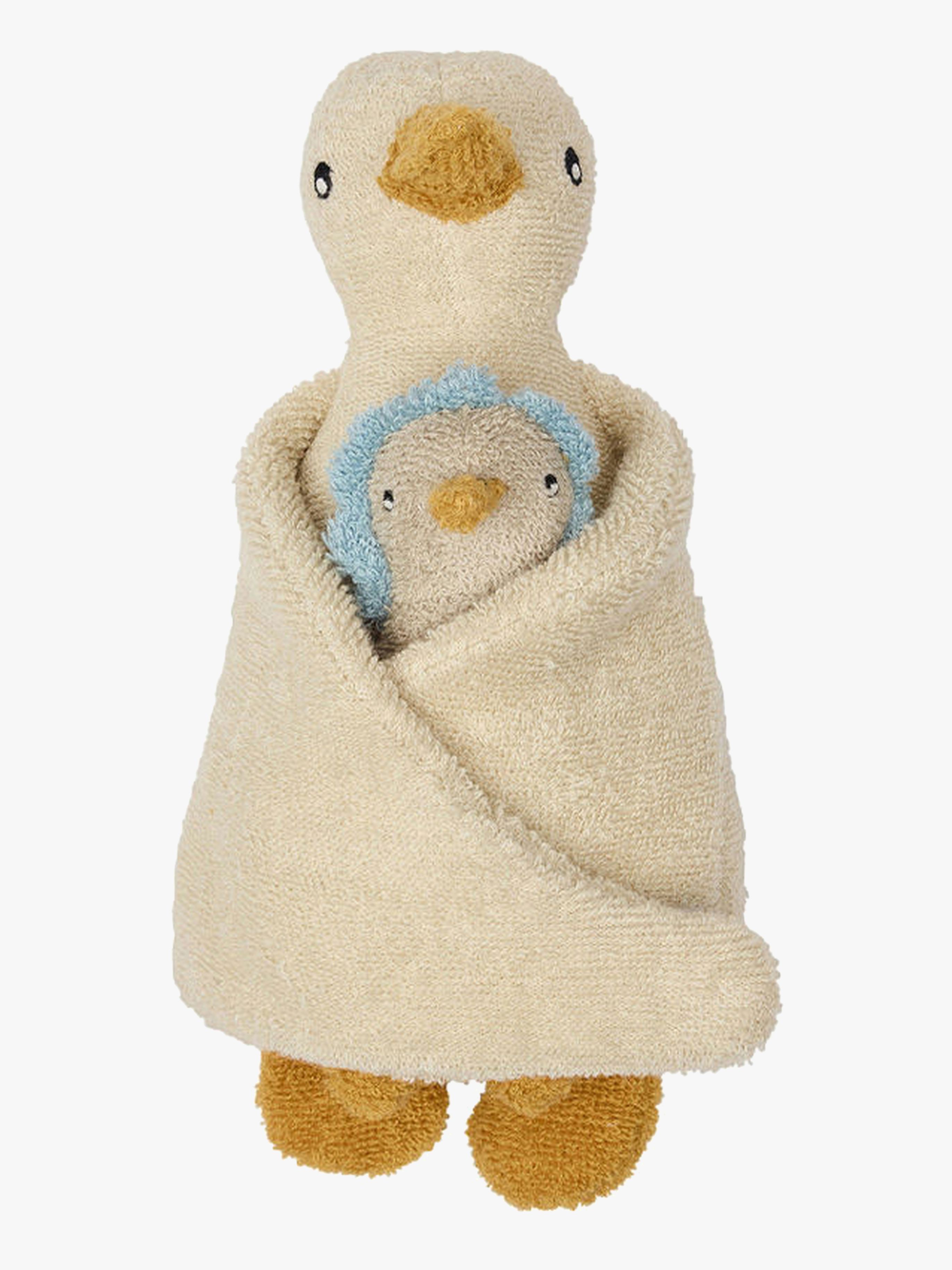 OYOY Dora &  Baby Dolli Ente Plüschspielzeug, Cloud/Ice Blue