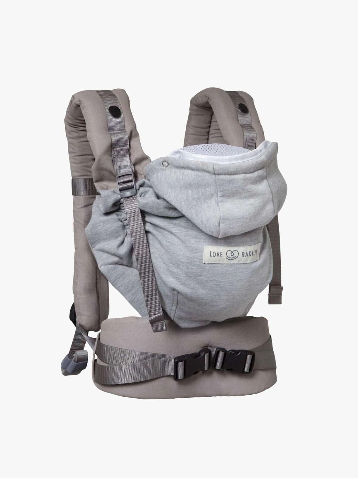 Love Radius HoodieCarrier 2 Babytrage, Athletic Grey