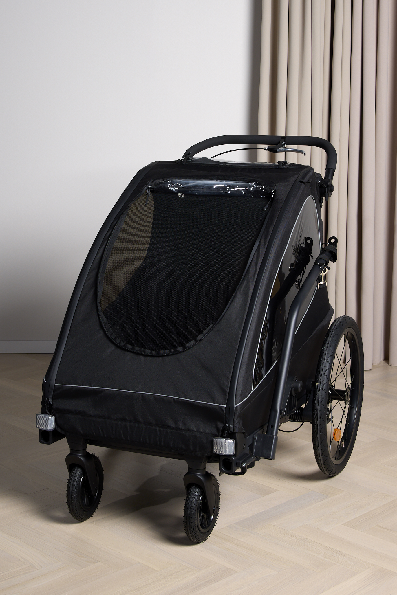 Beemoo Activity Sport Fahrradanhänger, Black