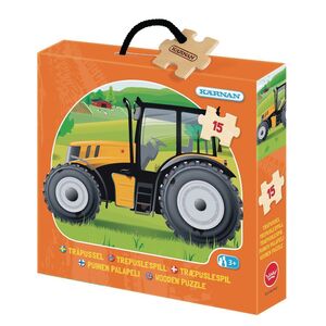 Kärnan Traktor Holzpuzzle, 15 Teile