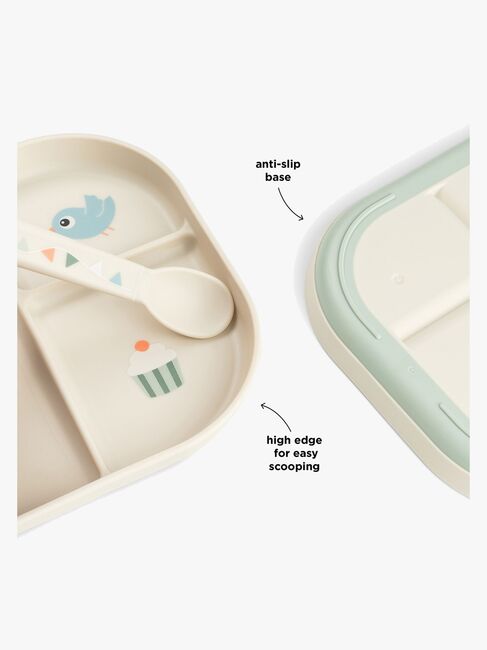 Done By Deer Celebration Foodie Unterteilter Teller, Sand