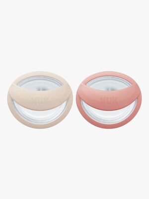 NUK Perfect Match Schnuller 2er-Pack Größe 1, Beige/Red