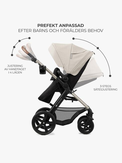 Kinderkraft MOOV 2 3-in-1 Kombikinderwagen, Moonlight Grey