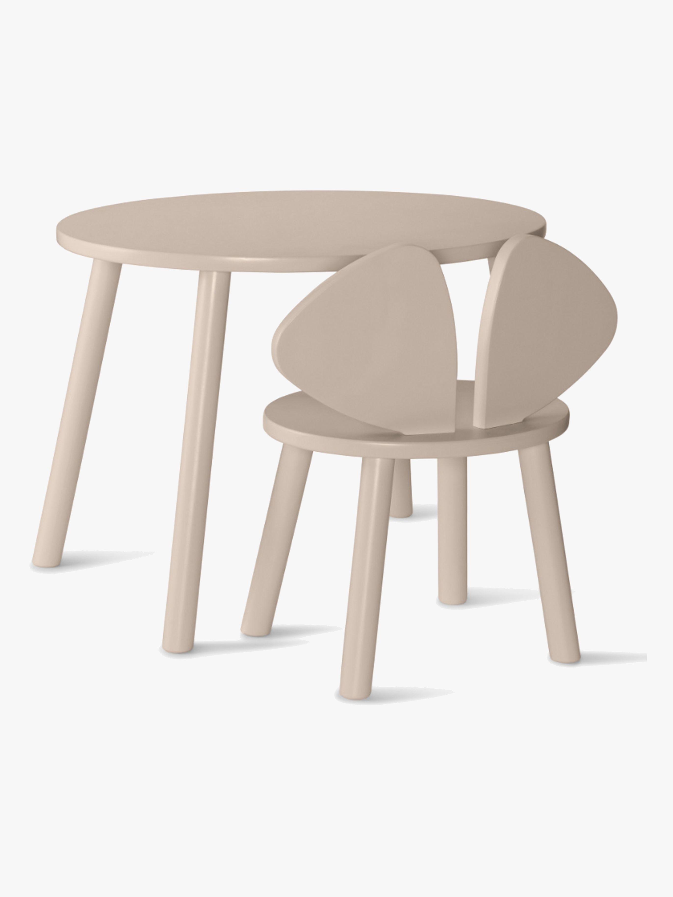 Nofred Maus Schreibtisch und Stuhl, Beige