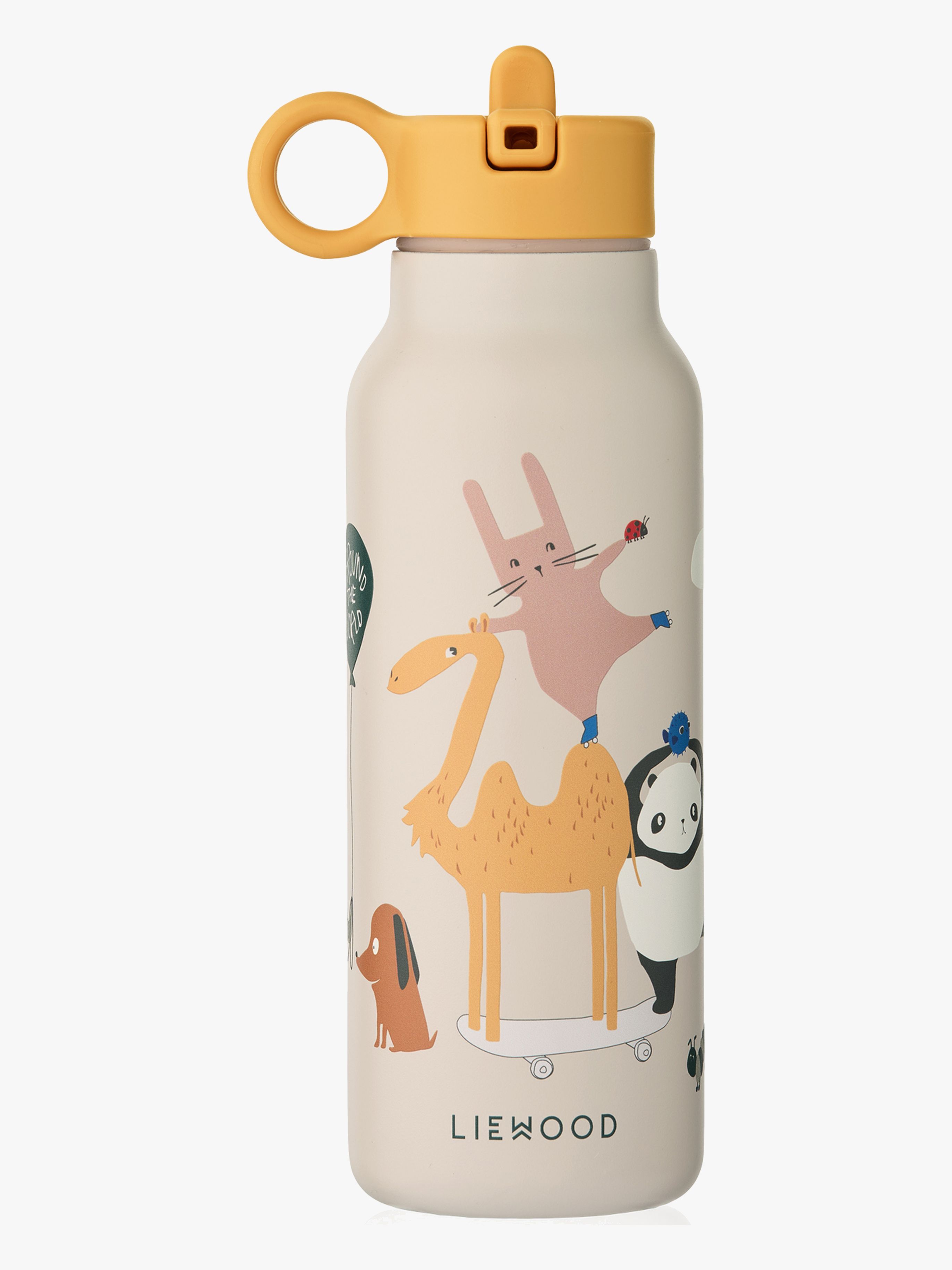 LIEWOOD Falk Trinkflasche 350 ml, Around the world/Sandy