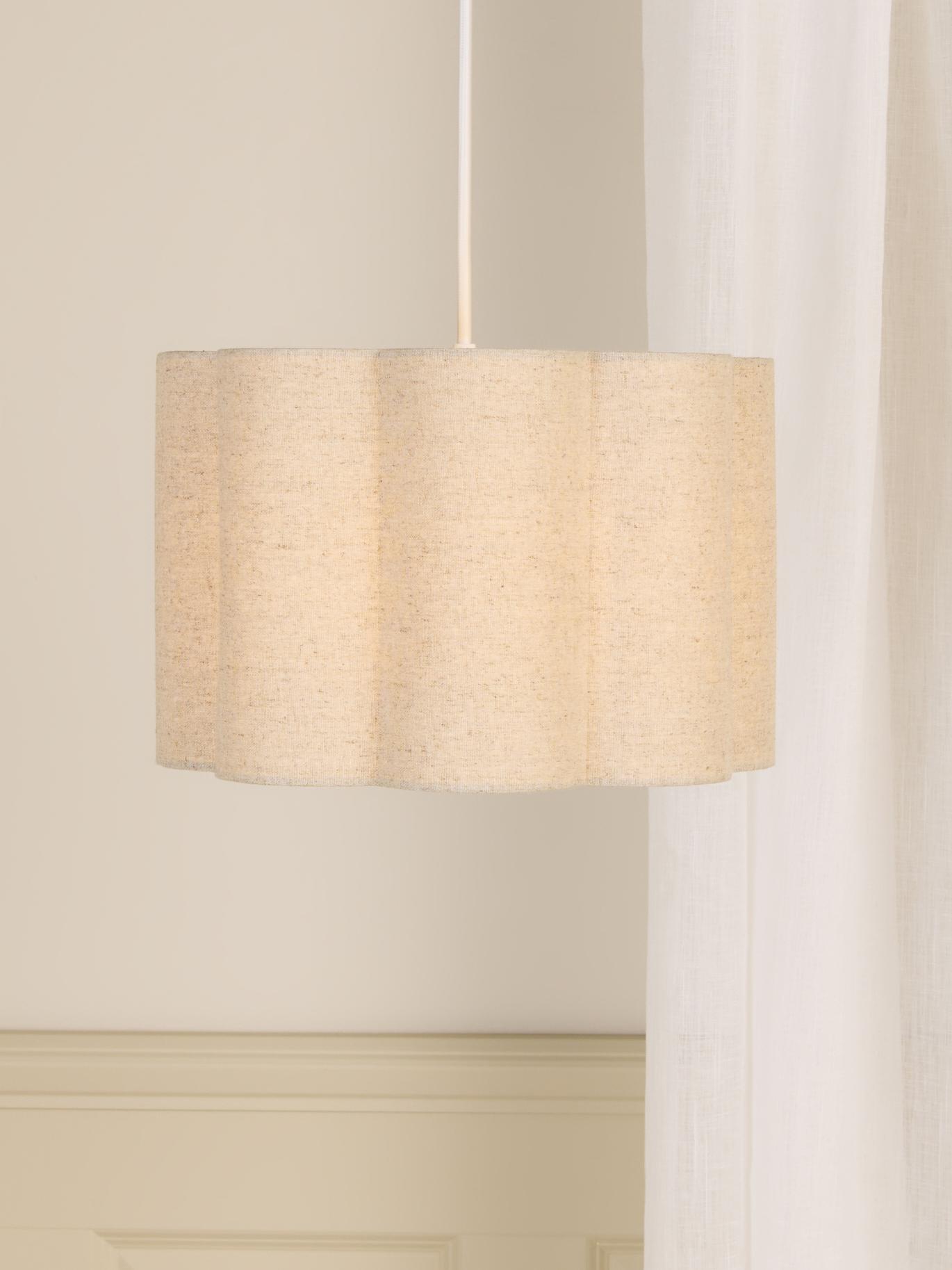 Lily Lampenschirm S, Beige Linen, Kinderlampen