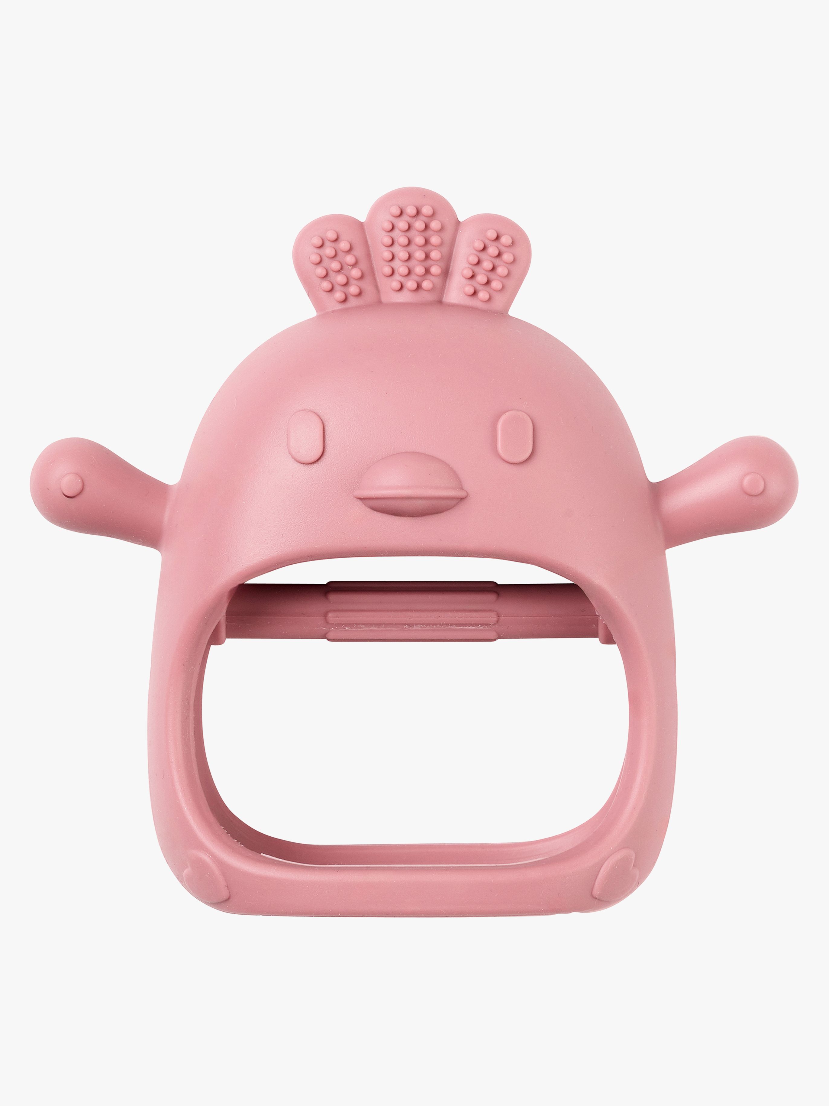 Nattou Soft Silicone Handschuh Beißringe, Old Pink, Beißspielzeug
