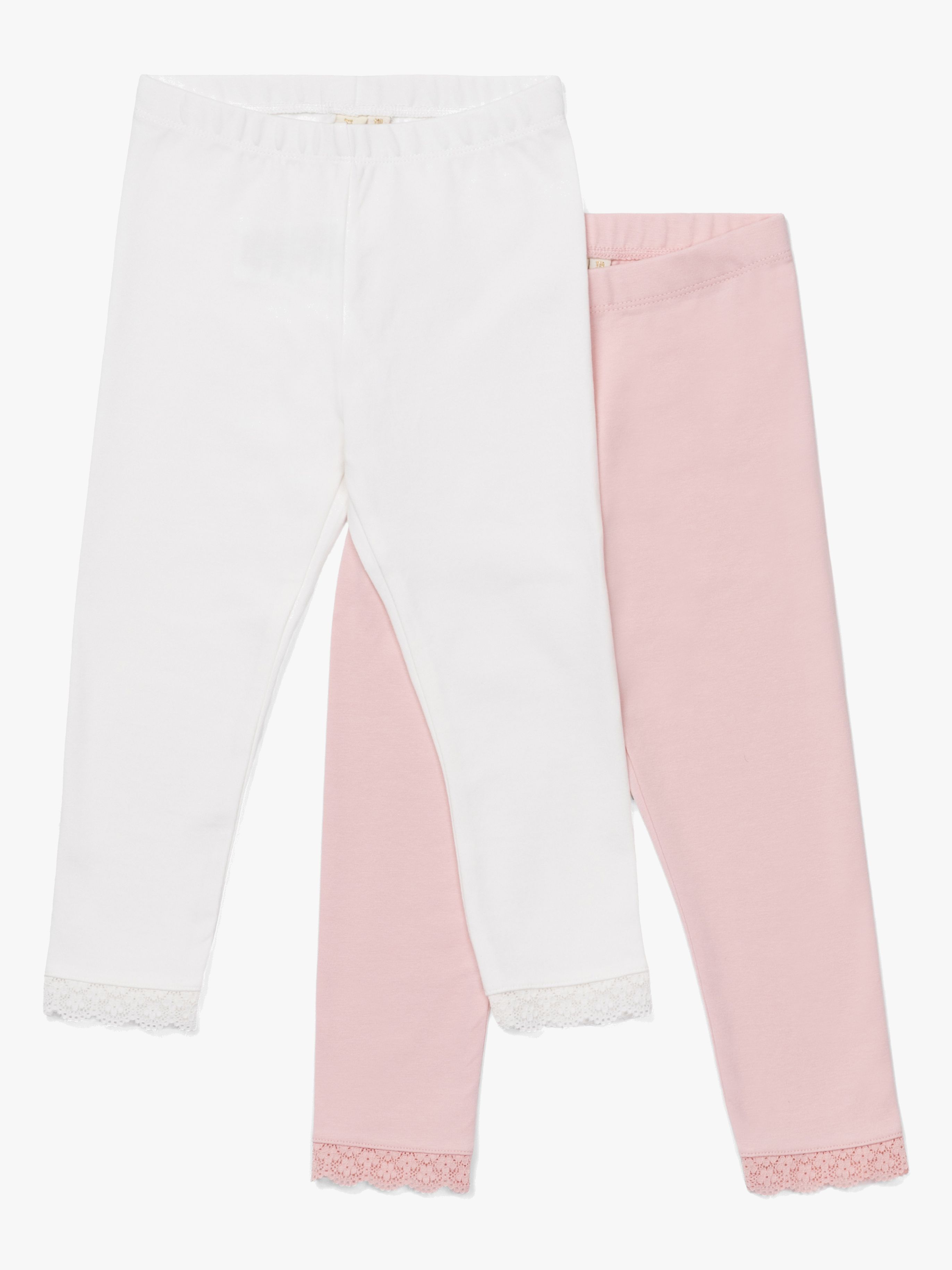 Amandine Leggings 2er-Pack, Pink / White 122-128