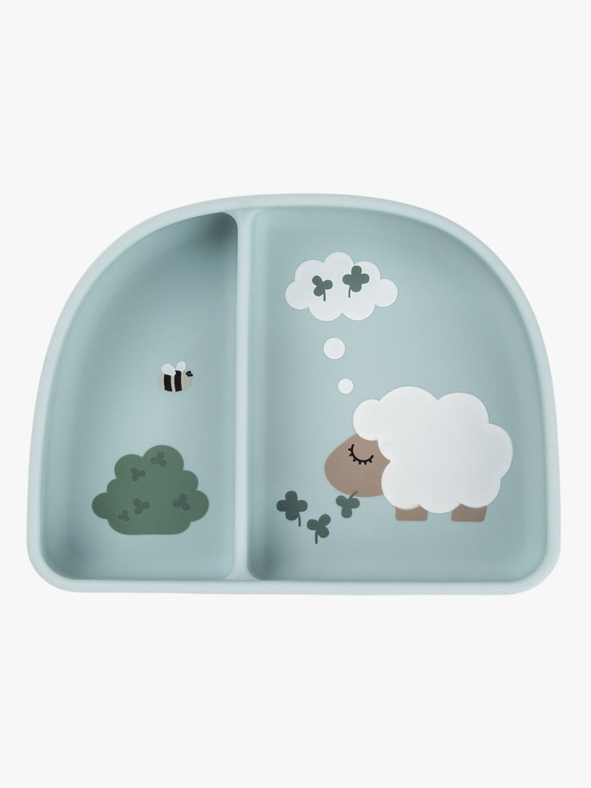 Done By Deer Tiny Farm Unterteilter Teller Stick & Stay, Blue