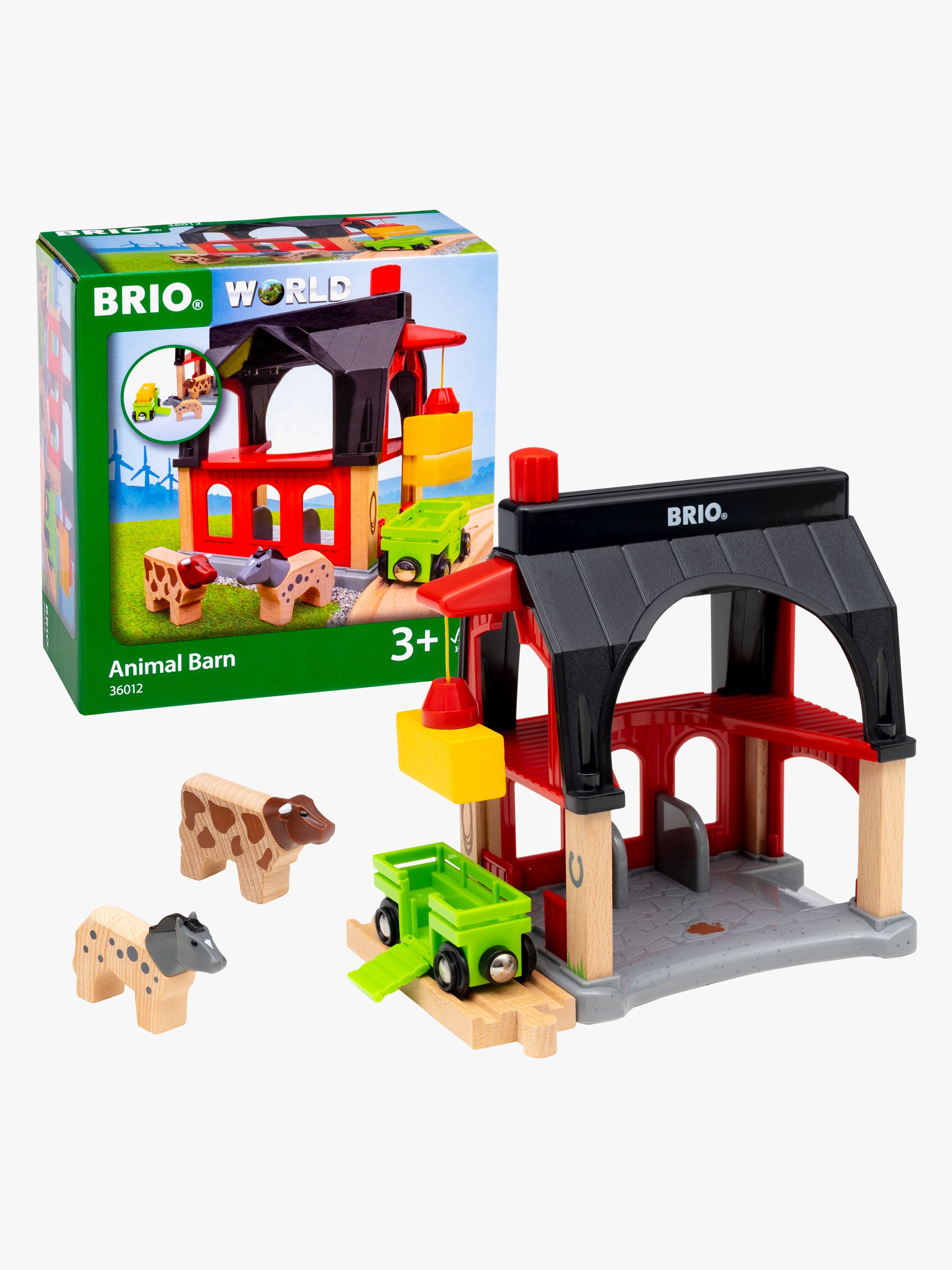 World 36012 Tierscheune mit Heuwaggon