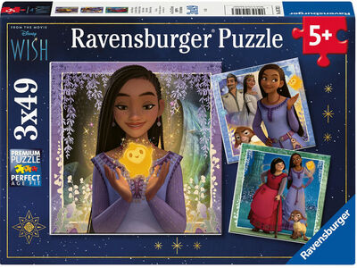 Ravensburger Disney Wish Puzzles 3x49 Teile