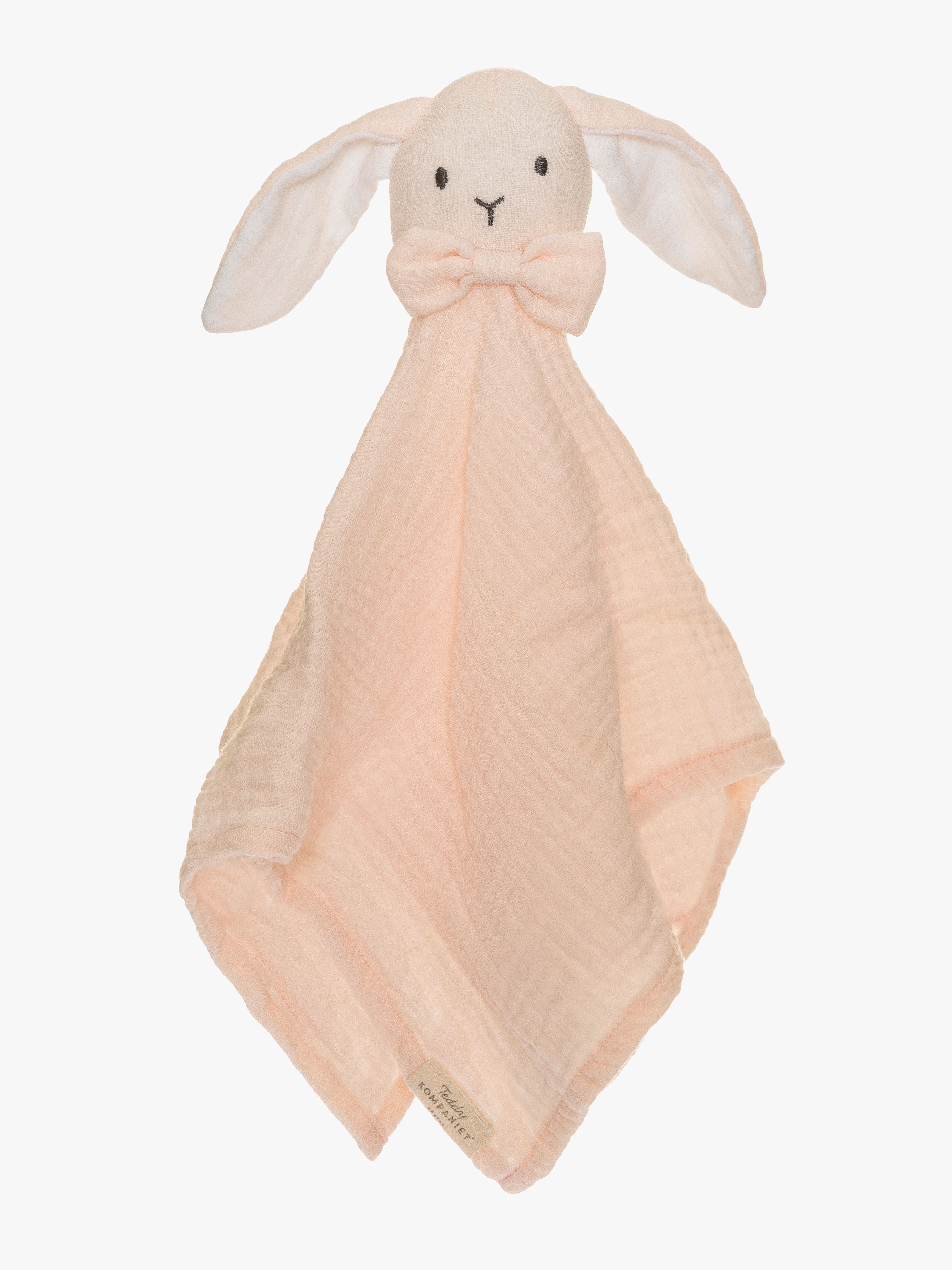 Teddykompaniet Diinglisar  Kaninchen Schmusetuch Musselin, Babyrosa