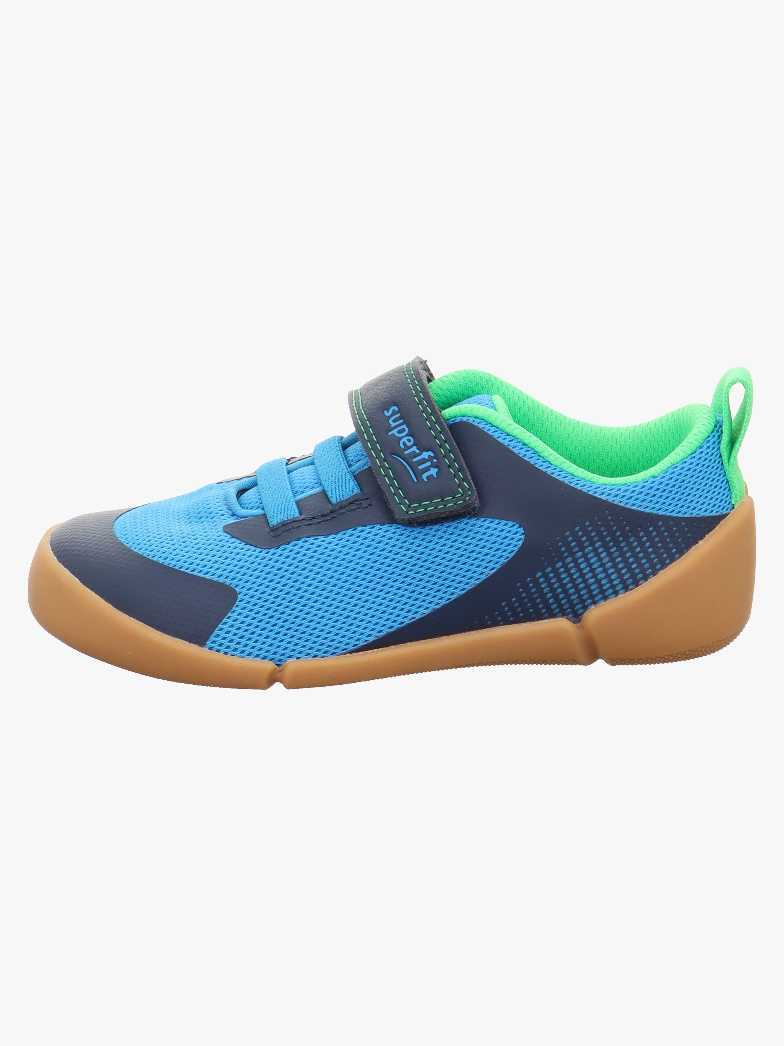 Superfit Vento Barefoot Kinder Sneaker, Blau/Hellgrün, 27, Kinderschuhe