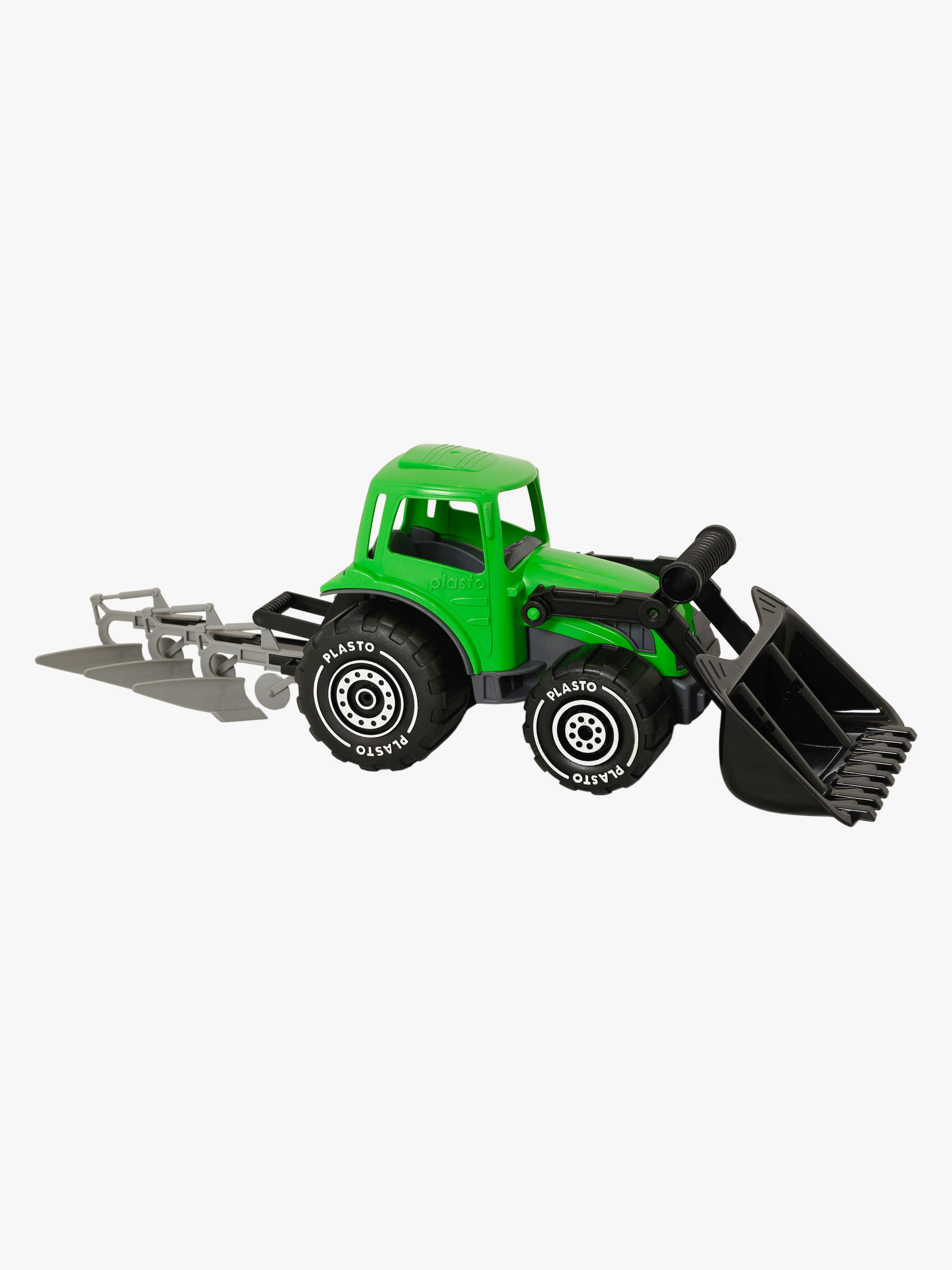 Traktor mit Pflug & Frontlader 52 cm