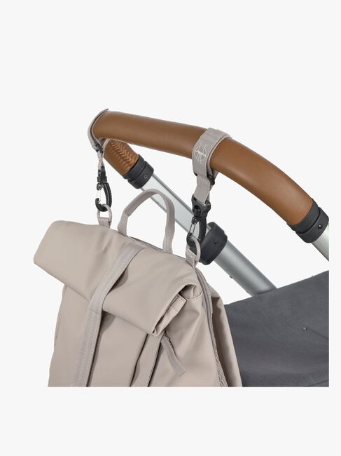 Lässig Rolltop Wickeltasche Rucksack, Taupe