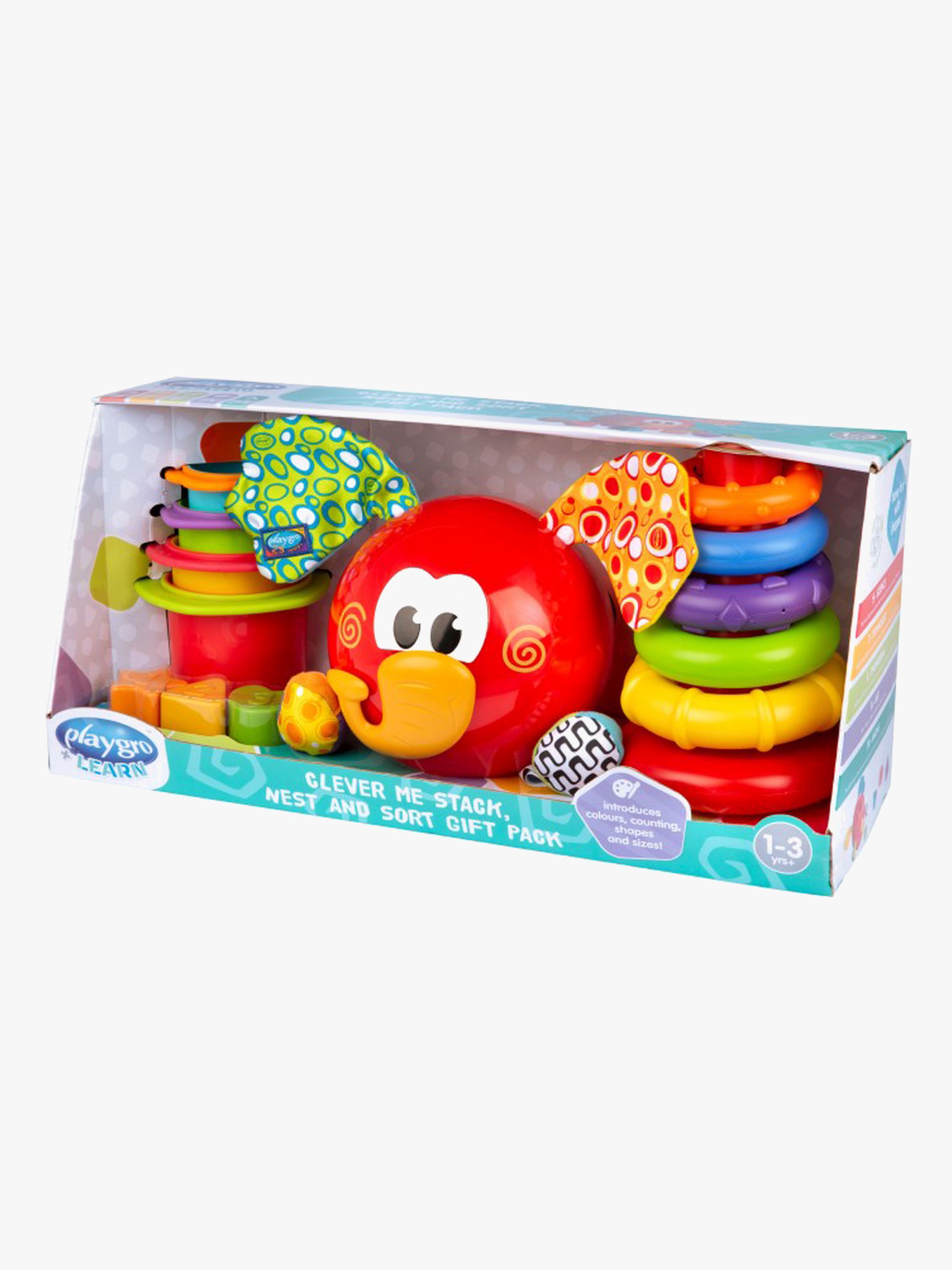 PlayGro Clever Me Stack Sort And Nest Stapelspielzeug, Babyspielzeug