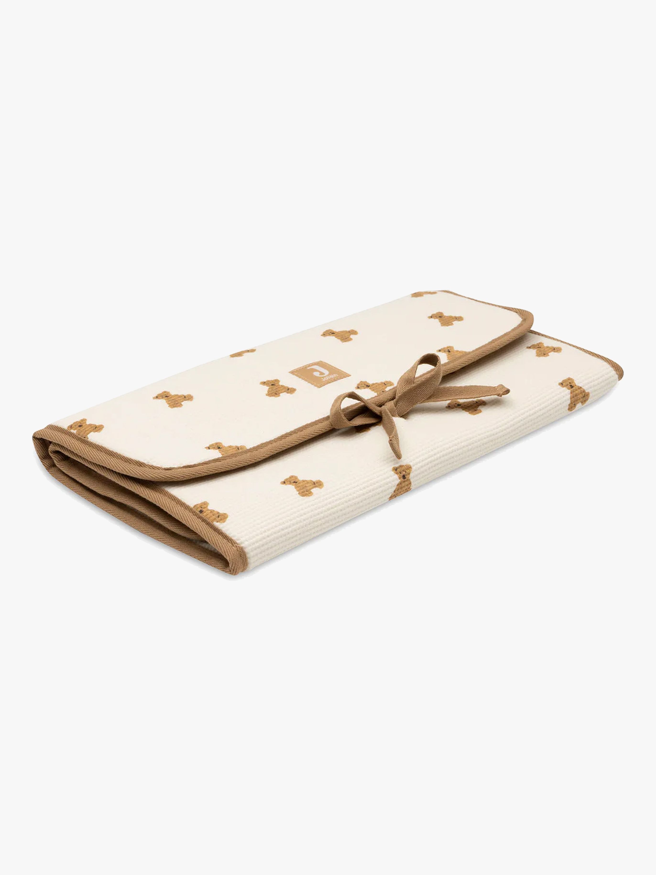 Jollein Little Waffle Wickelunterlage, Mini Teddy Bear